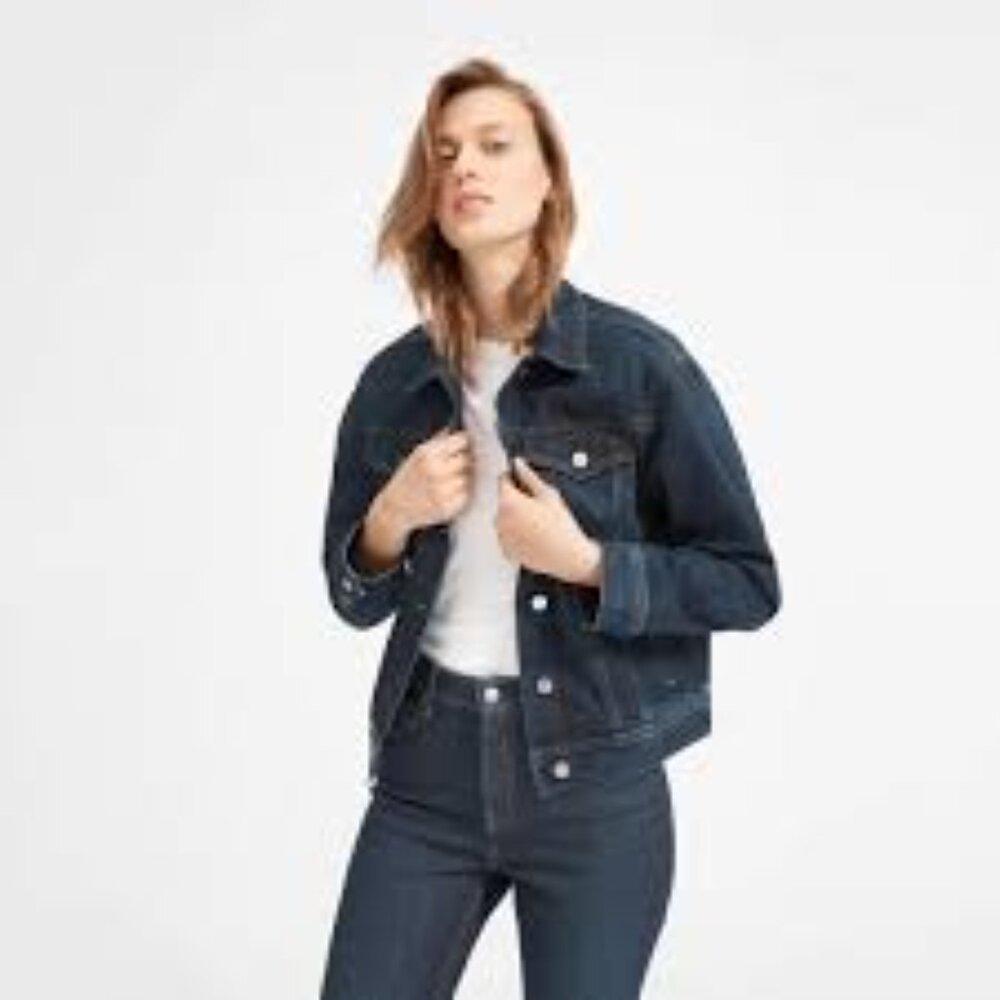 NWOT Everlane Denim Jacket - Vintage Dark Blue Wash - Small